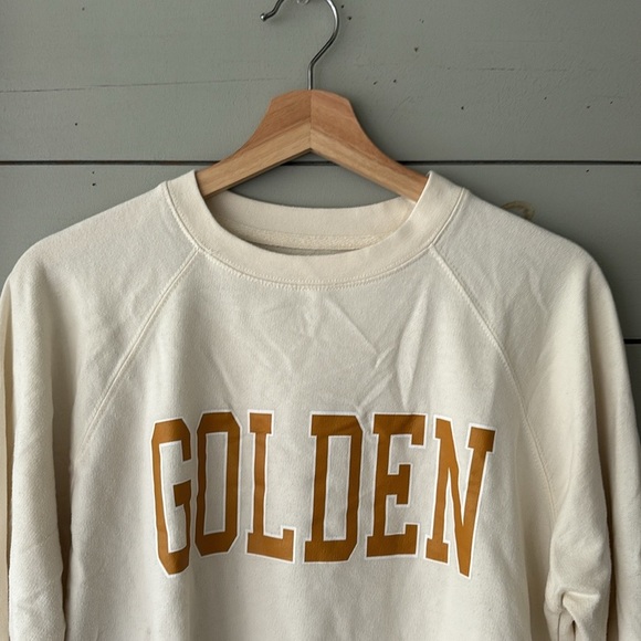 Little Press Co. Golden Cream Sweatshirt / size large - Picture 2 of 4
